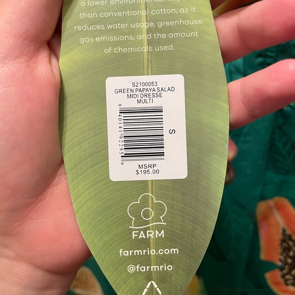 FARM Rio Papaya Salad Midi Dress SOLD OUT EVERYWHERE - Picture 5 of 10